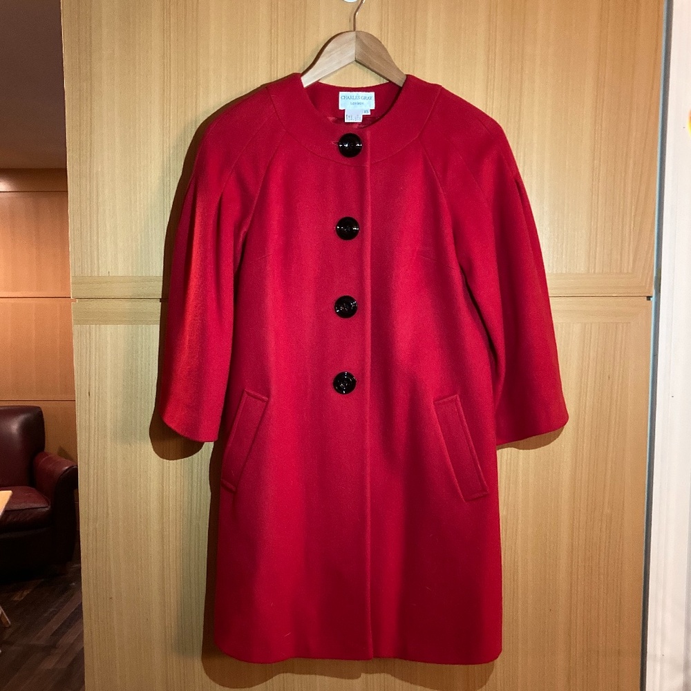 Charles Gray Wool Cashmere Blend Coat
